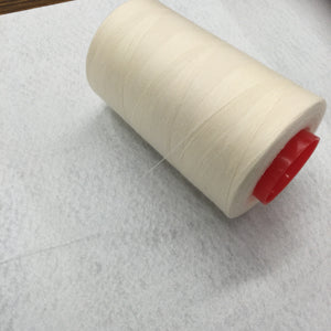 Cream Polyester Thread Cone