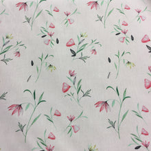 Load image into Gallery viewer, Pink Floral Cotton Poplin