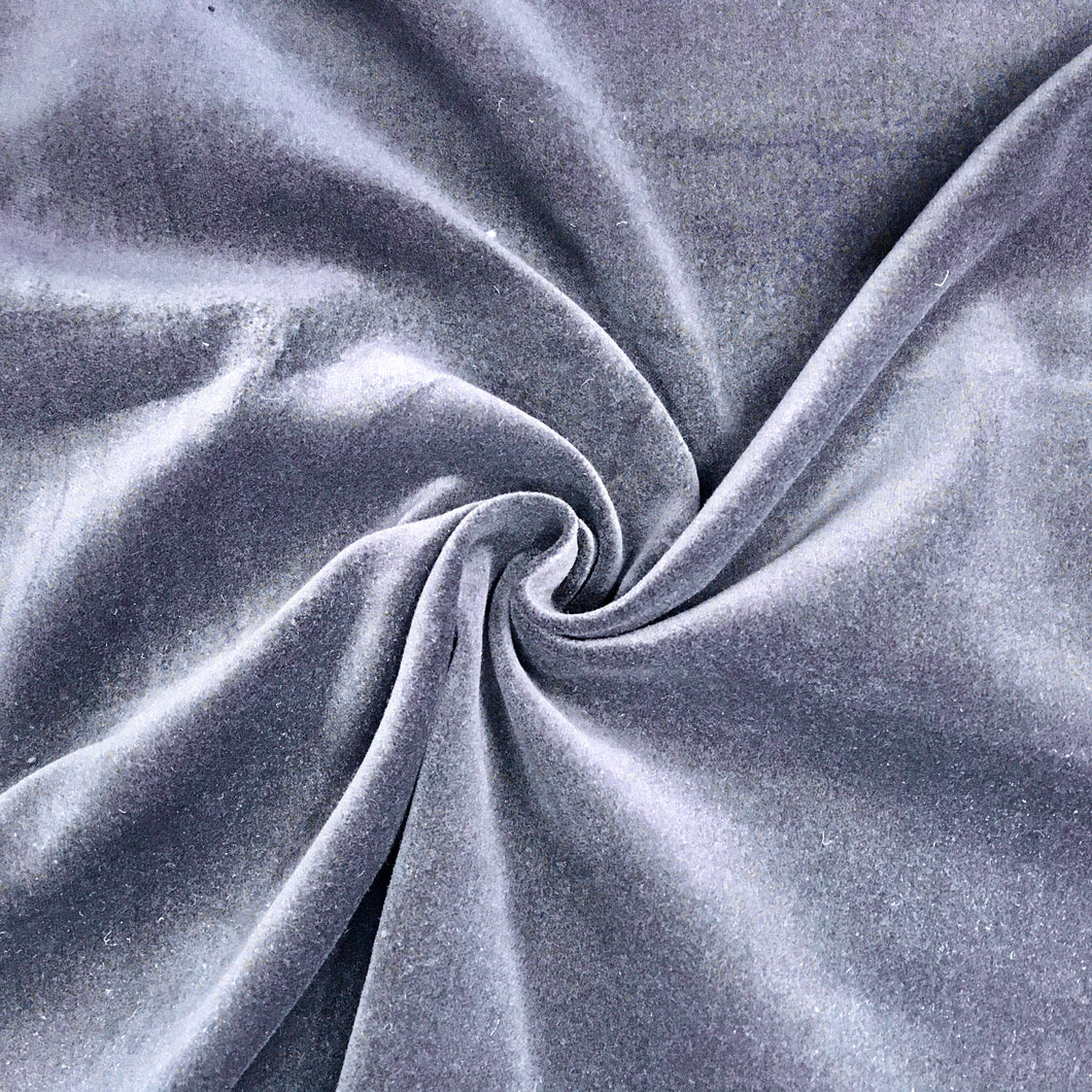 Navy Cotton Velvet