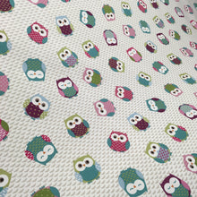 Load image into Gallery viewer, Multi Owls Fabric