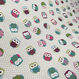 Multi Owls Fabric