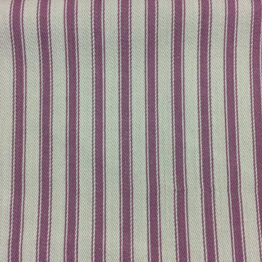 Purple Canvas Ticking Stripes