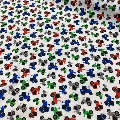Tractors Polycotton Print
