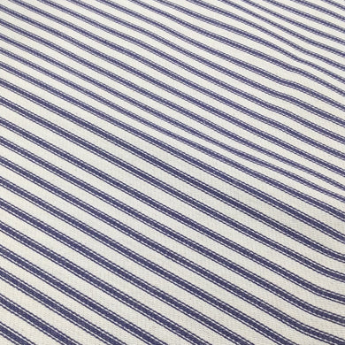 Blue & Cream Ticking Stripe