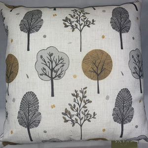 Scandi Trees Ochre Cushion