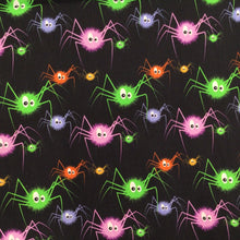 Load image into Gallery viewer, Spooky Spiders Cotton Print