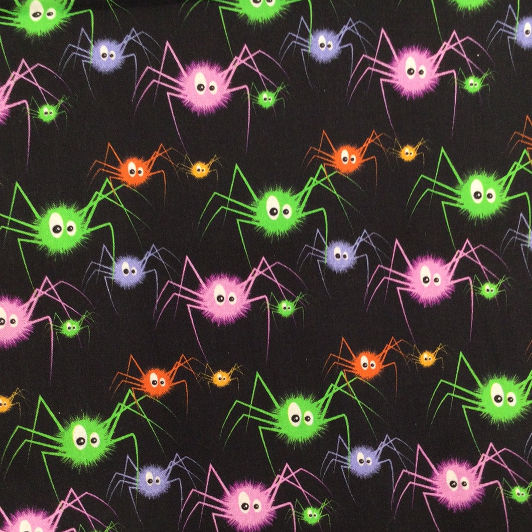 Spooky Spiders Cotton Print