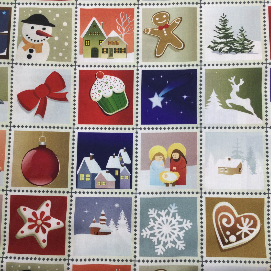 Festive Squares - Christmas Print 🎄