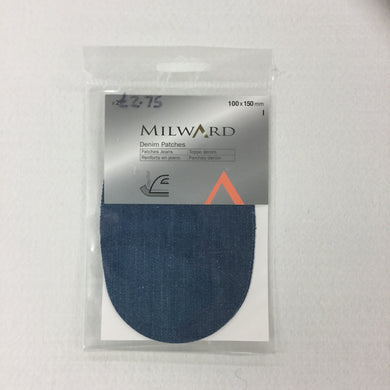 Mid Blue Denim Patches