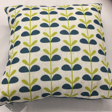 Load image into Gallery viewer, Retro Leaves Denim Cushion