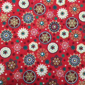 Red Circles - Christmas Print