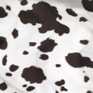 Velboa Animal Print Brown Cow