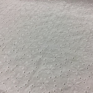 Embroidered cotton white
