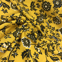 Load image into Gallery viewer, Ochre Floral Viscose Print