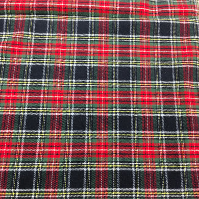 Red Brushed Cotton Check colour