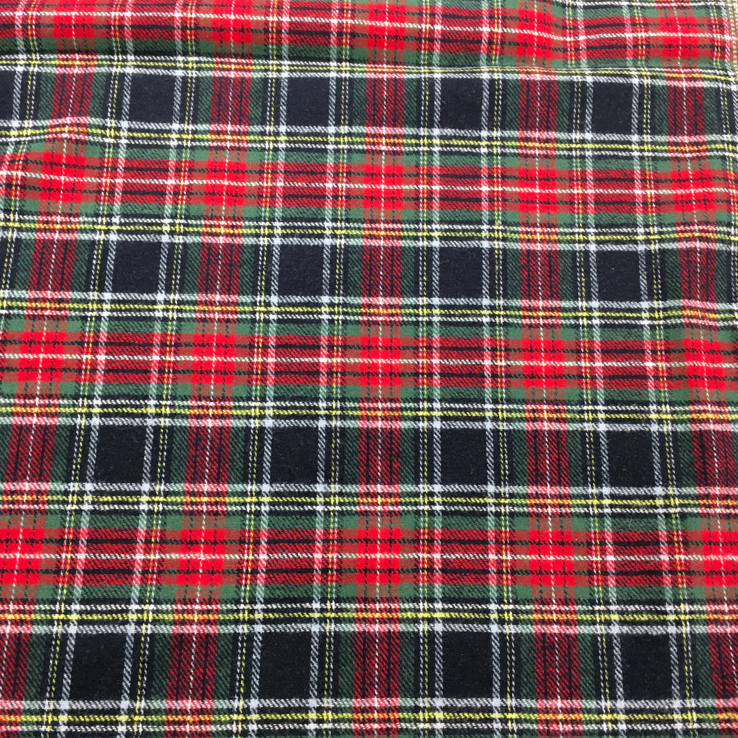 Brushed Cotton Check colour Red