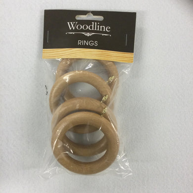 Light Oak Woodline Rings - 35mm