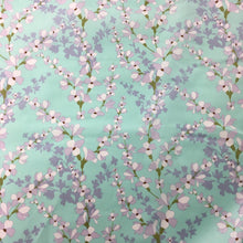 Load image into Gallery viewer, Mint Blossoms Poplin Print