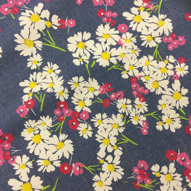 Denim Daisy Print