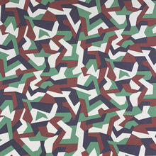 Load image into Gallery viewer, Cream/Green Camouflage Cotton Poplin