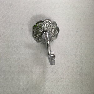 Silver Hook with Back Plate