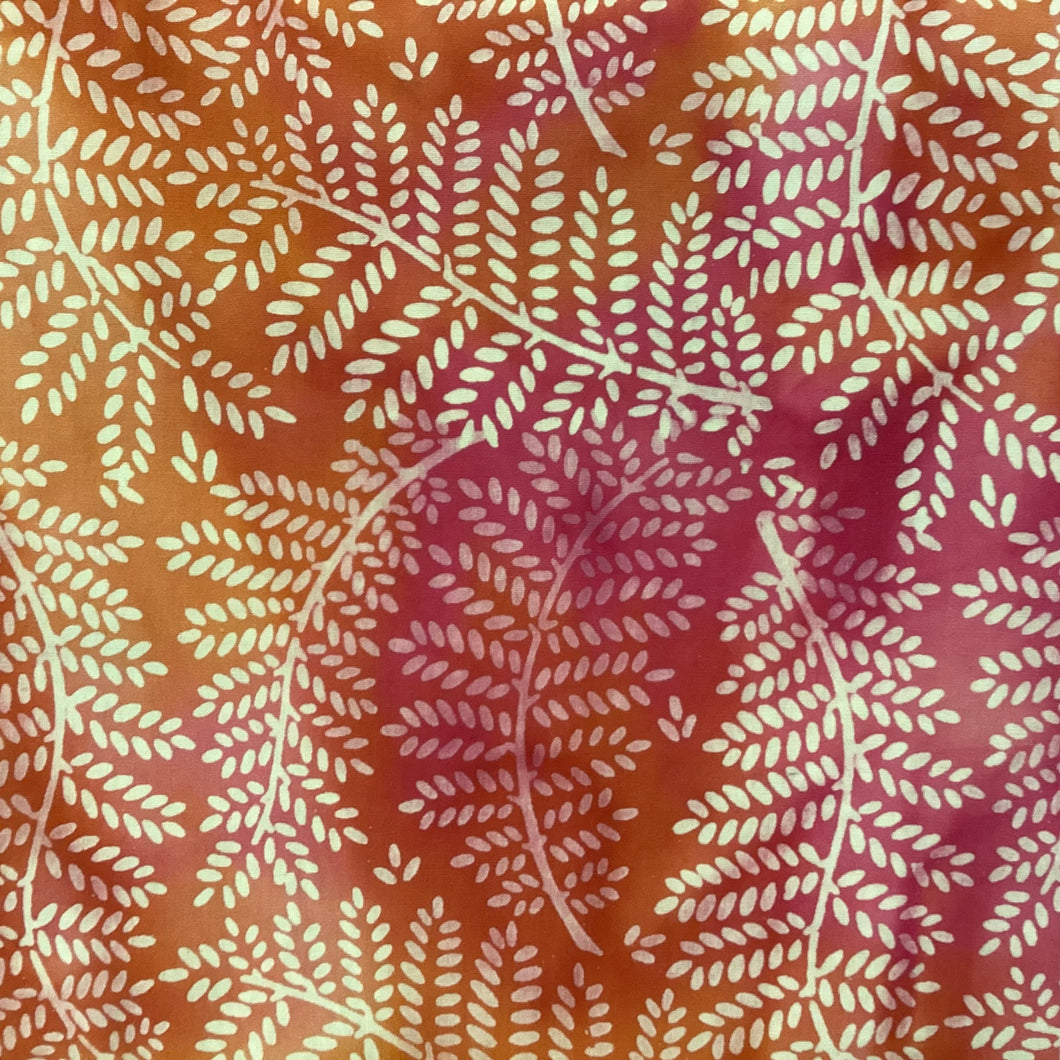 Orange Leaf Batik