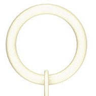Arc Linen White Rings - 25mm