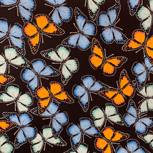 Black Butterfly Cotton Poplin