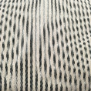 Black/Cream Ticking Stripe