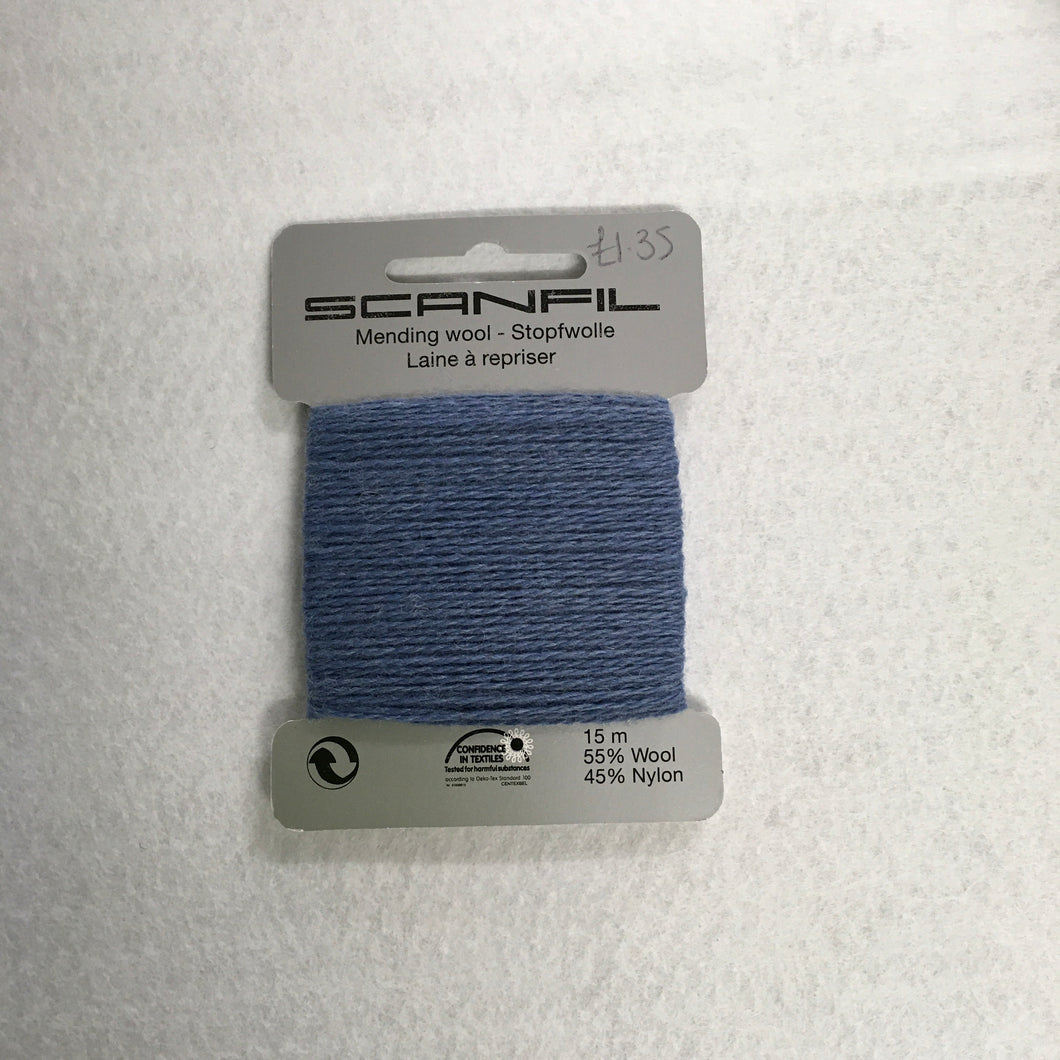 Light Blue Mending Wool
