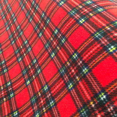 Red Check Tartan Fleece