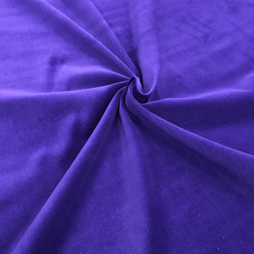 Purple Cotton Velvet