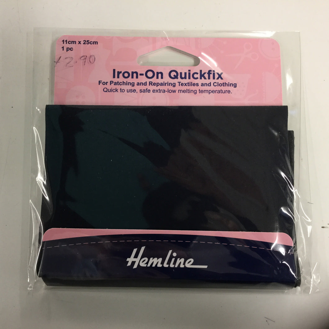 Navy Iron on Quickfix patch
