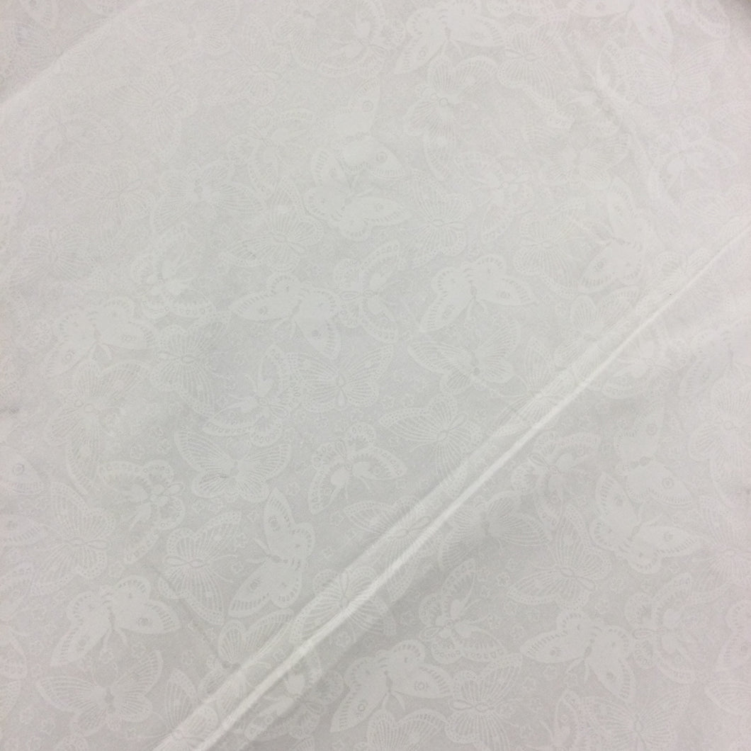 White lacquer print butterflies