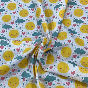 Sunshine smiles Polycotton Print