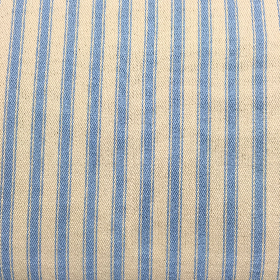 Blue 6 Canvas Ticking Stripes