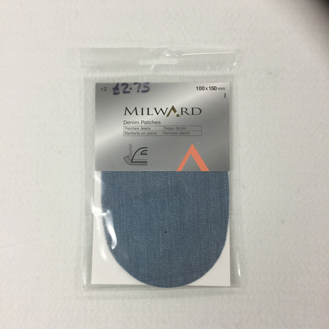 Light Blue Denim Patches