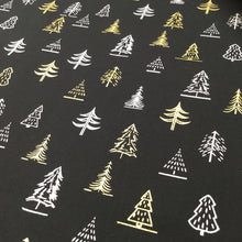 Load image into Gallery viewer, Black Trees - Christmas Print