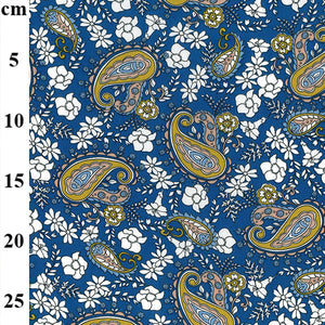 Sapphire Paisley Viscose Print