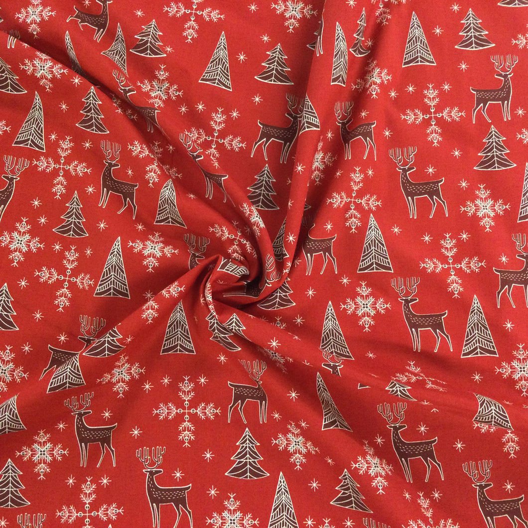 Red Reindeer Xmas Print 🎄