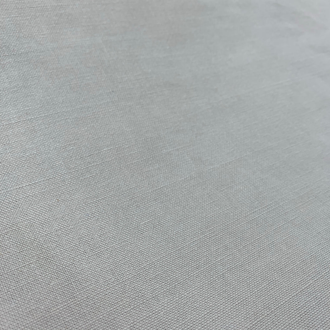 grey stone colour linen look curtain fabric with a soft drape effect