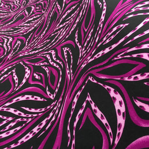 Purple Viscose Print