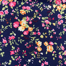 Load image into Gallery viewer, Navy Ditsy Floral Cotton Poplin