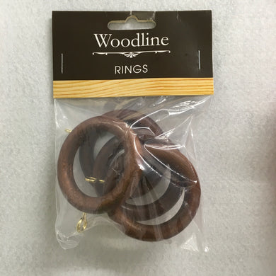 Rosewood Woodline Rings - 28mm