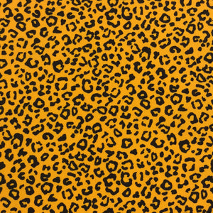 Leopard Gold Poplin Print