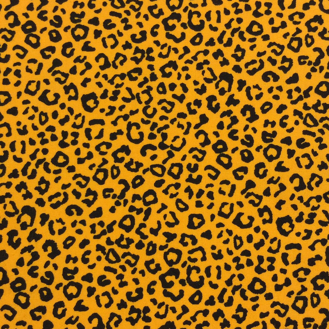 Leopard Gold Poplin Print