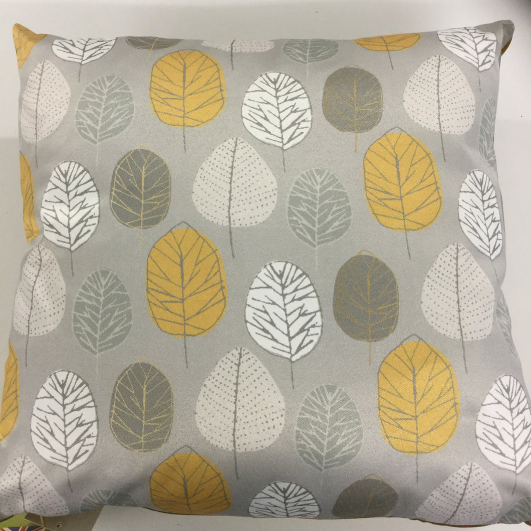 Flourish Leaf Ochre Cushion