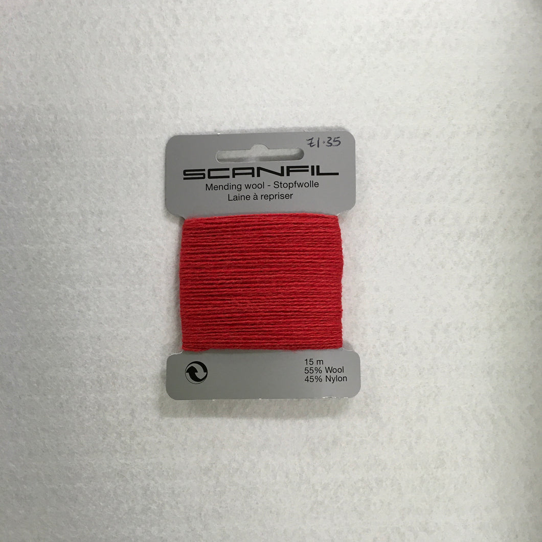 Red Mending Wool