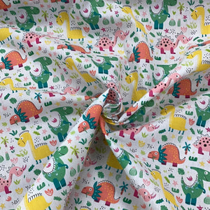 Dinosaurs Polycotton Print