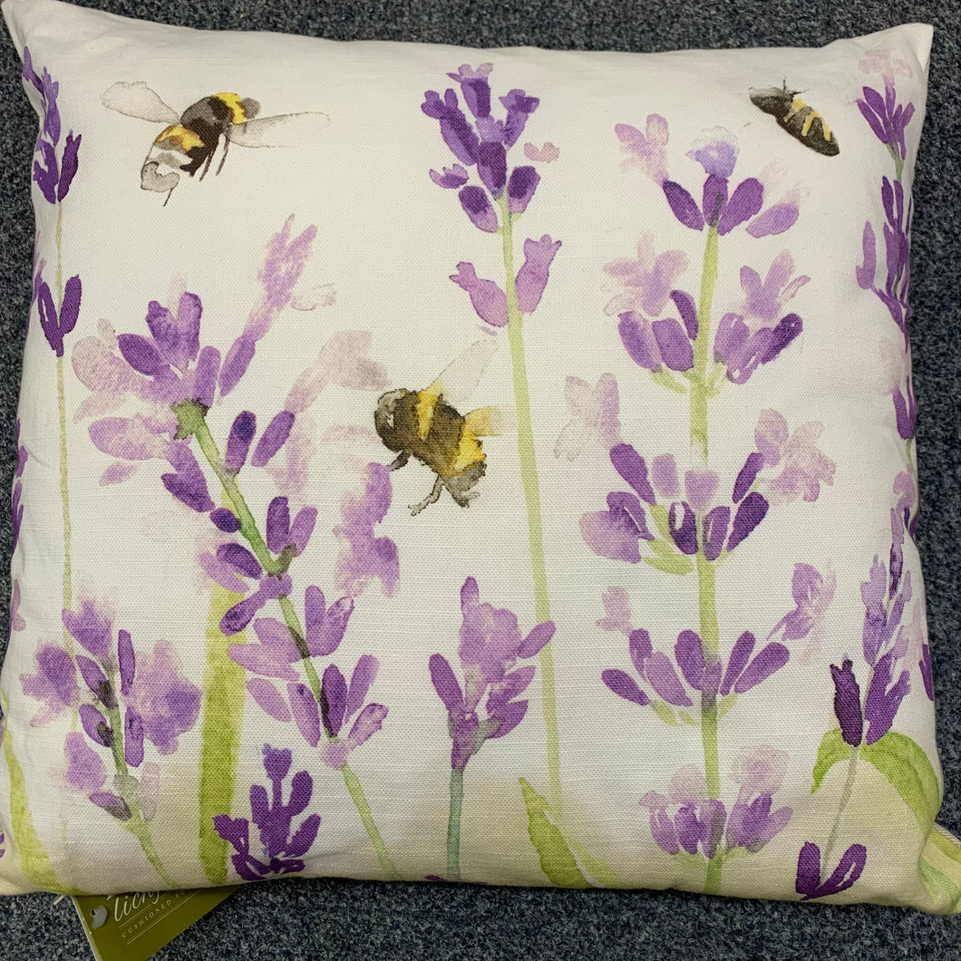 Lavender Water Colour Florals Cushion
